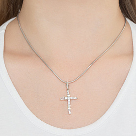 Подвеска SOKOLOV - Серебро 925, Фианит (арт. 94031380)