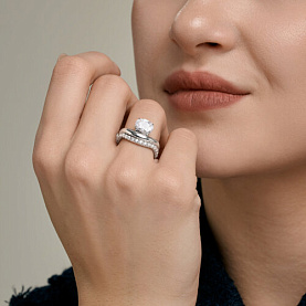 Кольцо SOKOLOV - Серебро 925, Фианит (арт. 94014989)