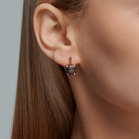 Серьги Diamant - Серебро 925, Фианит (арт. 93-120-01991-2)