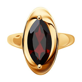 Кольцо SOKOLOV - Золото 585, Гранат (арт. 715530)
