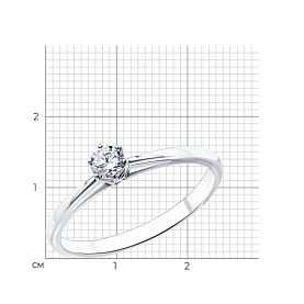 Кольцо Diamant - Серебро 925, Фианит (арт. 94-110-01543-1)