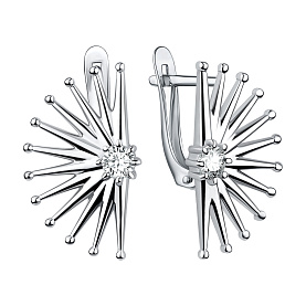 Серьги Talant - Серебро 925, Фианит (арт. 10-72-0001-17328)