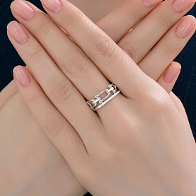 Кольцо SOKOLOV - Серебро 925, Фианит (арт. 94014705)