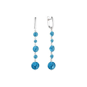 Серьги Мастер Клио - Серебро 925, Фианит (арт. 23С0420Д-05)