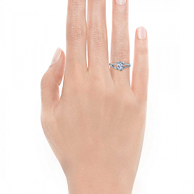 Кольцо Platinum Lab. - Платина 950, Бриллиант (арт. ПК-009-01)