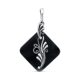 Подвеска Красная пресня - Серебро 925, Стекло (арт. 53613364)