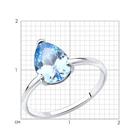 Кольцо SOKOLOV - Серебро 925, Фианит (арт. 94014204)