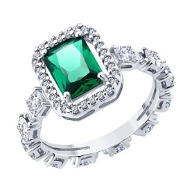 Кольцо SOKOLOV - Серебро 925, Фианит (арт. 94014862)