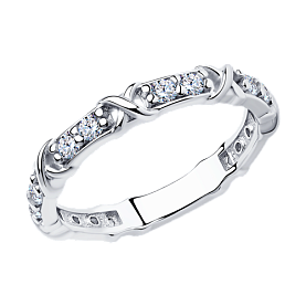 Кольцо SOKOLOV - Серебро 925, Фианит (арт. 94013516)