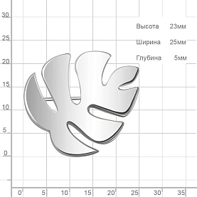 Брошь Аквамарин - Серебро 925 (арт. 77459.5)