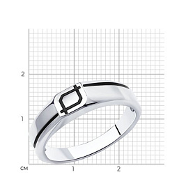 Кольцо Diamant - Серебро 925, Эмаль (арт. 94-112-00717-1)