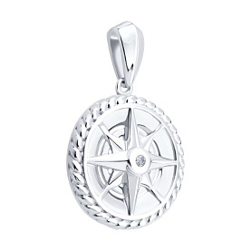 Подвеска SOKOLOV - Серебро 925, Фианит (арт. 94033286)