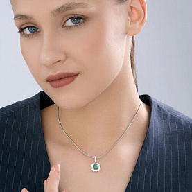 Подвеска SOKOLOV - Серебро 925, Фианит (арт. 94033320)