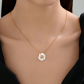 Колье SOKOLOV - Серебро 925, Фианит, Эмаль (арт. 93070134)