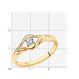 Кольцо SOKOLOV - Серебро 925, Фианит (арт. 93010531)