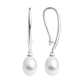 Серьги SOKOLOV - Серебро 925, Жемчуг культивированный (арт. 92022943)