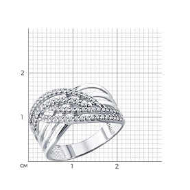 Кольцо Diamant - Серебро 925, Фианит (арт. 94-110-00509-1)
