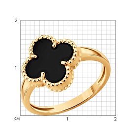 Кольцо SOKOLOV - Золото 585, Оникс (арт. 717202)