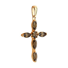 Подвеска SOKOLOV - Серебро 925, Раухтопаз (арт. 92030510)