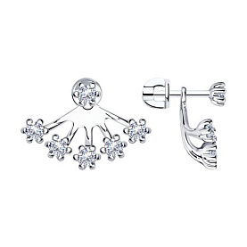 Серьги Diamant - Серебро 925, Фианит (арт. 94-122-01489-1)