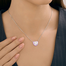 Колье SOKOLOV - Серебро 925, Фианит, Эмаль (арт. 94071252)