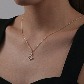 Подвеска Diamant - Золото 585, Фианит (арт. 51-130-01638-1)