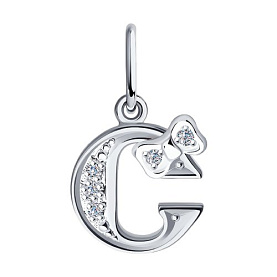 Подвеска SOKOLOV - Серебро 925, Фианит (арт. 94030480)