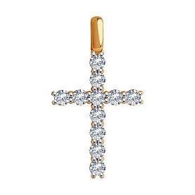 Подвеска Diamant - Золото 585, Фианит (арт. 51-130-02097-1)
