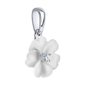 Подвеска Diamant - Серебро 925, Кварц, Фианит (арт. 94-330-01243-1)