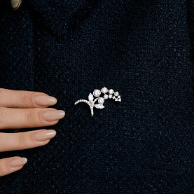 Брошь Diamant - Серебро 925, Фианит (арт. 94-140-01411-1)