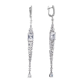 Серьги Мастер Клио - Серебро 925, Фианит (арт. 22С150150)