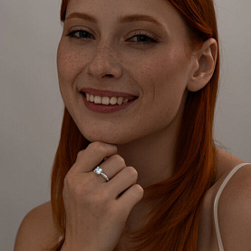 Кольцо SOKOLOV - Серебро 925, Топаз (арт. 92011254)