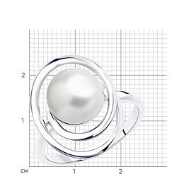 Кольцо SOKOLOV - Серебро 925, Жемчуг синтетический (арт. 94013292)