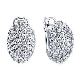 Серьги SOKOLOV - Серебро 925, Фианит (арт. 94026675)