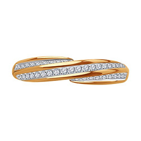 Кольцо Diamant - Золото 585, Фианит (арт. 51-110-02019-1)