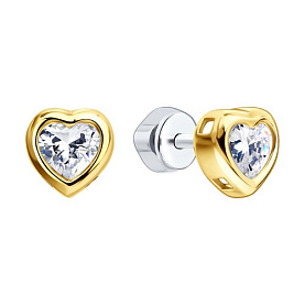 Серьги Diamant - Серебро 925, Фианит (арт. 94-122-02442-3)