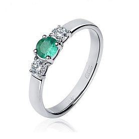 Кольцо Platinum Lab. - Платина 950 (арт. ПК-042ИБр-01)