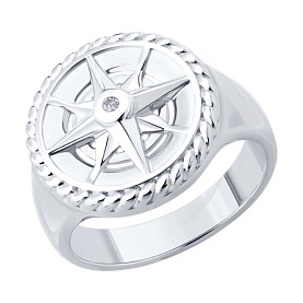 Кольцо SOKOLOV - Серебро 925, Фианит (арт. 94014441)
