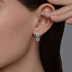 Серьги SOKOLOV - Серебро 925, Фианит (арт. 94026796)