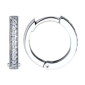 Серьги SOKOLOV - Серебро 925, Фианит (арт. 94026678)