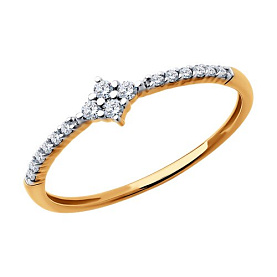 Кольцо Diamant - Золото 585, Фианит (арт. 51-110-02399-1)