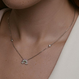 Колье SOKOLOV - Серебро 925, Фианит (арт. 94071043)