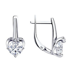 Серьги Diamant - Серебро 925, Фианит (арт. 94-120-00730-2)