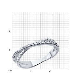 Кольцо SOKOLOV - Серебро 925, Фианит (арт. 94013847)