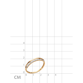 Кольцо ЮФ Династия - Золото 585, Фианит (арт. 000521-1102)