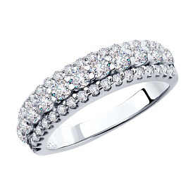 Кольцо SOKOLOV - Серебро 925, Фианит (арт. 94011270)