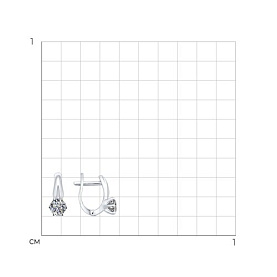 Серьги SOKOLOV - Серебро 925, Фианит (арт. 94025657)