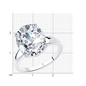 Кольцо SOKOLOV - Серебро 925, Фианит (арт. 94012074)