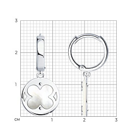 Серьги SOKOLOV - Серебро 925, Перламутр (арт. 83020288)