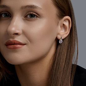 Серьги SOKOLOV - Серебро 925, Аметист (арт. 92025354)